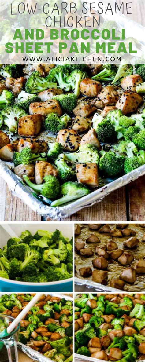 The temperatures are finally getting to where i find it acceptable to use the oven again. LOW-CARB SESAME CHICKEN AND BROCCOLI SHEET PAN MEAL - Easy ...