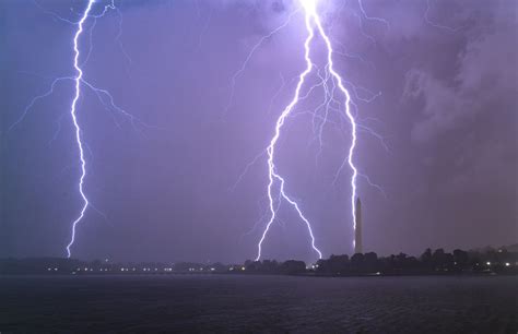 Washington Dc Hit By Intense Lightning Storm Thursday Night The