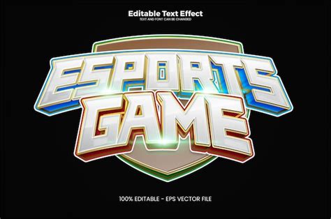 Premium Vector Esports Game Editable Text Effect In Modern Trend Style