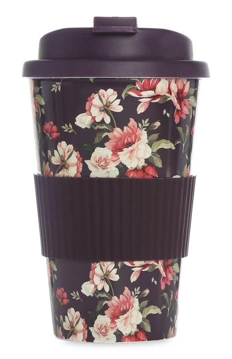 Best reusable coffee cup uk. Floral Reusable Coffee Cup