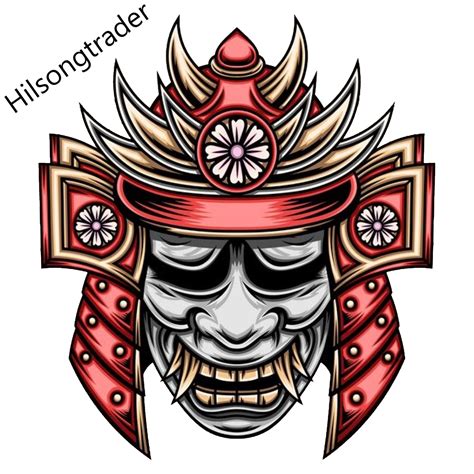 Samurai Hannya Demon Oni Mask Self Adhesive Decal Sam001 Etsy