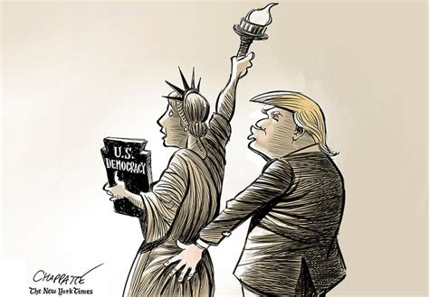 Chappatte On Donald Trump And Lady Liberty The New York Times