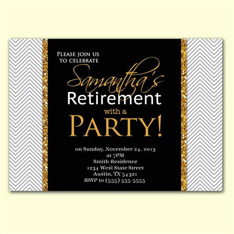 Free Retirement Party Invitation Templates For Word | Retirement party