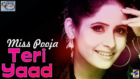 Miss Pooja Teri Yaad Jatinder Gill Fresh New Song Latest Punjabi Smi Youtube