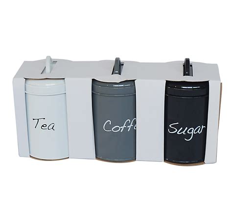 Metal Tea Coffee Sugar Canisters Canister Set Buyrite Global Llc A