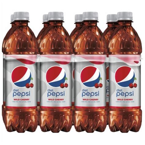 Diet Pepsi Cola Wild Cherry Soda 8 Pack Bottles 8 Bottles 169 Fl Oz