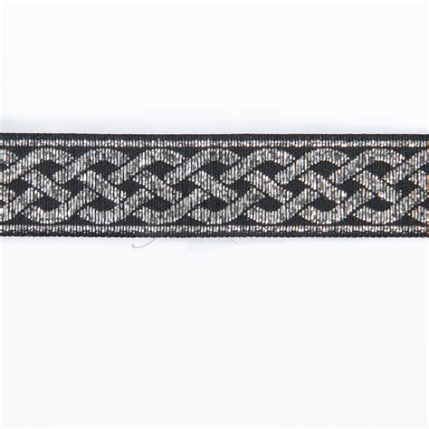 Indian Trim Indt18 10 Blacksilver Shine Trimmings And Fabrics