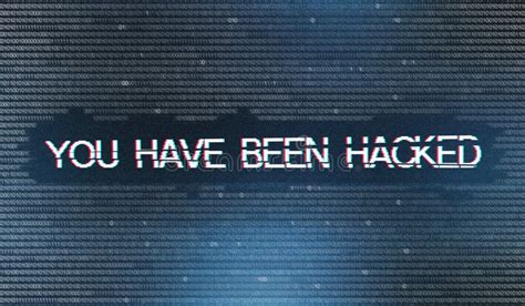 you have been hacked inscription over binary code digits background stock illustration