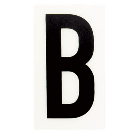 Sandleford 85 X 55mm B Black And White Self Adhesive Letter Bunnings