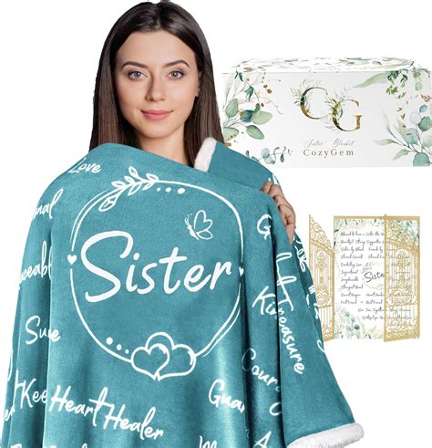 Cozygem Best Sister Blanket For Sister From Sister
