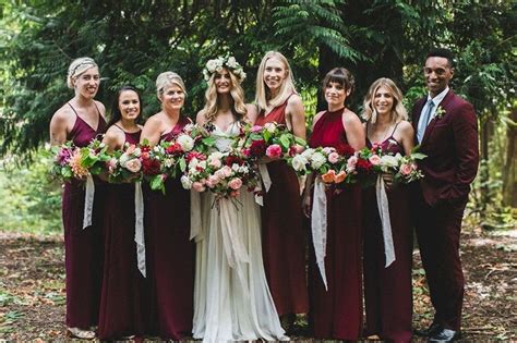 Burgundy Bridesmaid Dresses Make Your Fall Wedding Stand Out