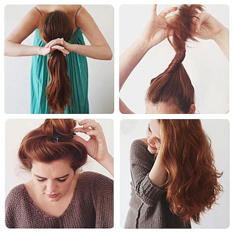 Separate hair in 2 sections, twist into side buns and sleep. Easy Hair Curling Tutorial and Tips From The Pros | AllBeige