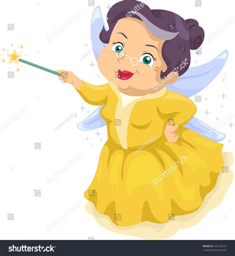 Flying Fairy Godmother Clipart