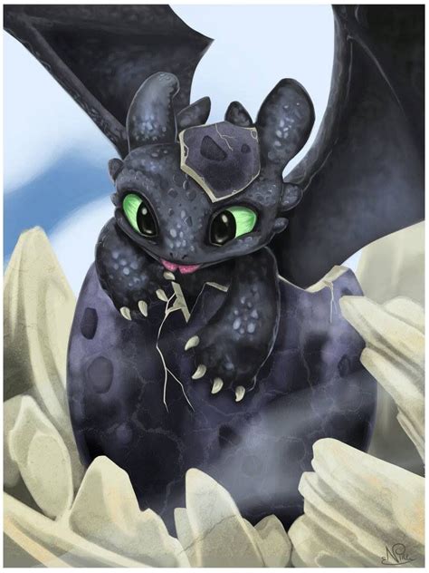Baby Toothless Too Cute