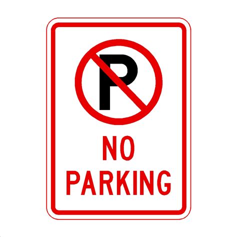 No Parking Symbol Print Plus Designz