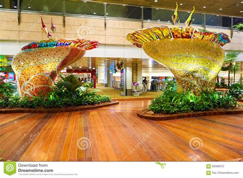 Singapore Changi Airport Editorial Image Image Of Travel 95589275