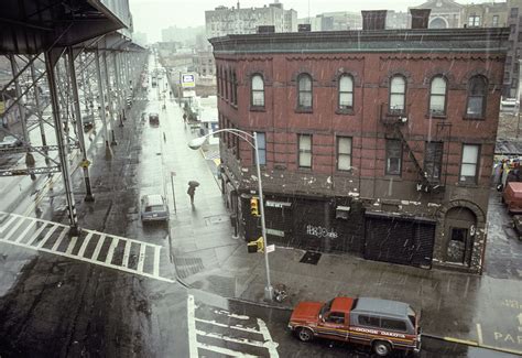 View Sw Along Westchester Ave From Intervale Ave Bronx 1997
