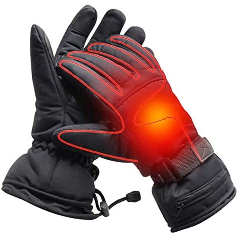 Hand Warmers Men Electric Heated Gloves Windproof Winter 37v