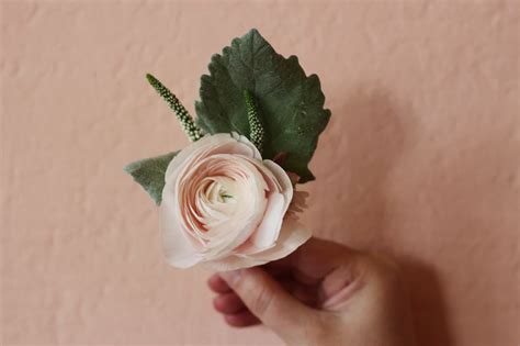 I ordered flowers based on a photograph on avas' website. elopement boutonniere, neutral colors in Morristown, NJ ...