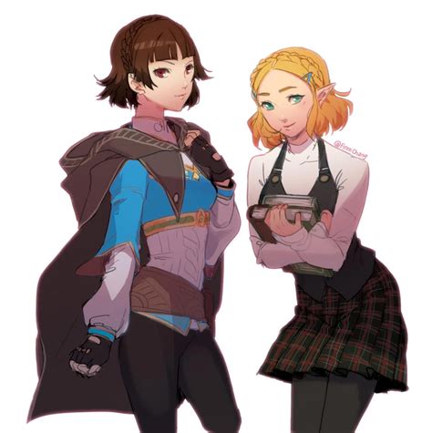 Other Outfit Swap With Makoto By Finnichang Zelda Persona 5