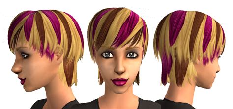 Remember when hair streaks were done almost exclusively with hair mascara? Mod The Sims - -STREAKED!- Raon57/Dustfinger Hair Recolors
