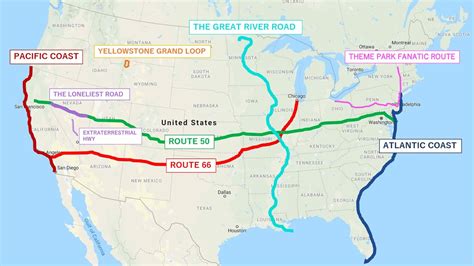 Tor Ballon Plausibel scenic routes usa map Vervielfältigung Anzahl