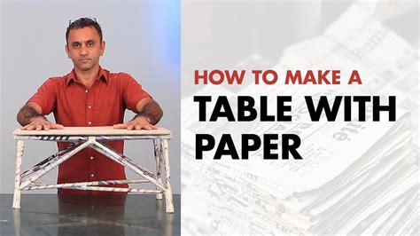 How To Make A Table With Paper Dartofscience Youtube