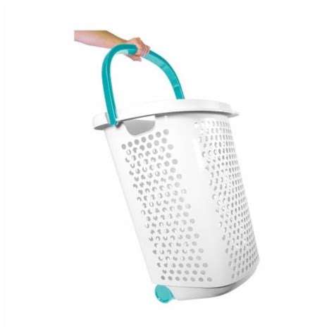 Check spelling or type a new query. Fred Meyer - Home Logic Rolling Hamper - White/Aqua, 1 ct