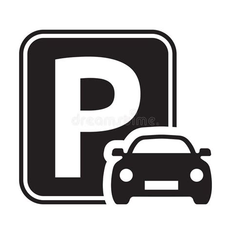 Car Parking Parking Sign Car Parking Icon Stock Vector