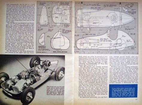 Vintage 1948 How To Build A 13 Midget Metal Tether Racer Model Race