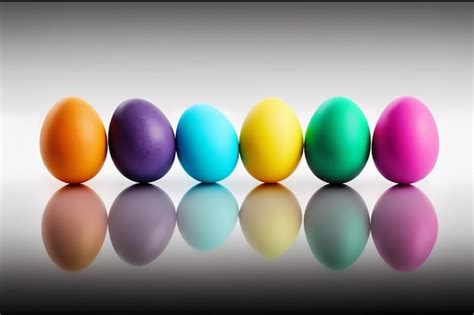 Premium Photo Colorful Easter Eggs
