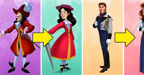 What 13 Male Disney Villains Would Look Like If They Were The Opposite