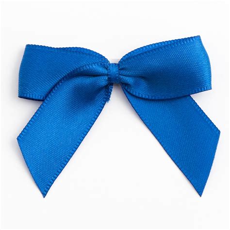 Royal Blue Satin Bows 12 Pack By Favour Lane