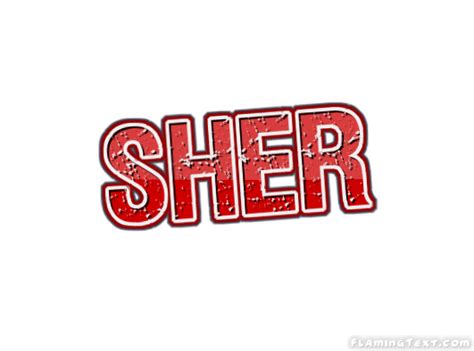 Sher Logo Free Name Design Tool From Flaming Text