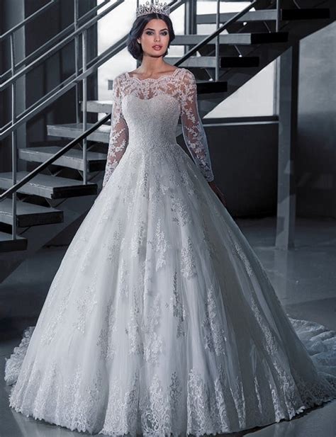Buy Vintage Bridal Ball Gown Long Sleeve