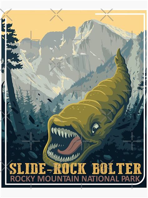 Rocky Mountain National Parksslide Rock Bolter Sticker For Sale By