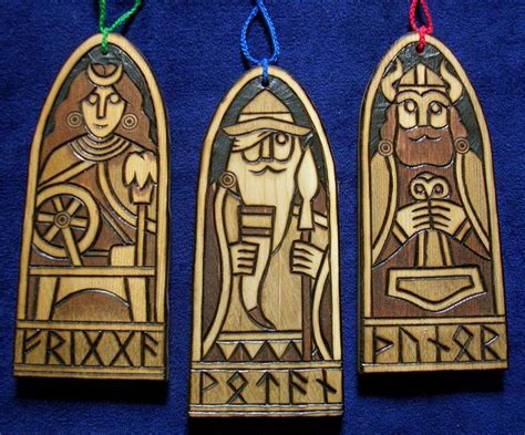 Aesir Yule Ornaments Viking Art Norse Design Viking Christmas
