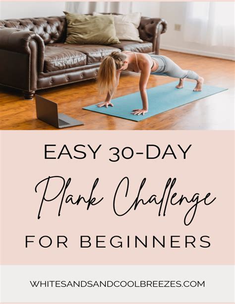 Easy 30 Day Plank Challenge For Beginners White Sands And Cool Breezes