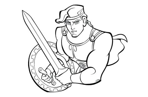 When hercules is fighting the hydra, he reaches into the ground and pulls out a slab of rock to throw at it. Disney Hercules Drawing | Free download on ClipArtMag