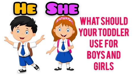 Heshe Pronouns Kids Preschool Digital Mom Youtube