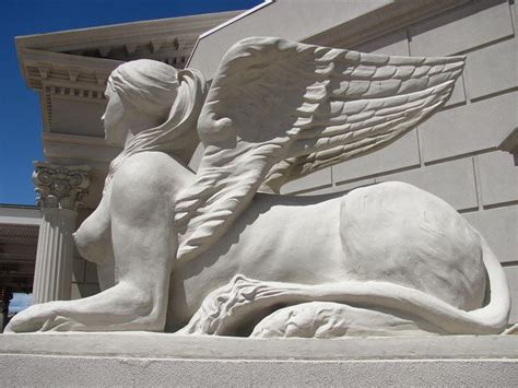 Winged Goddess Female Sphinx Sculpture Art Sphinx Statue