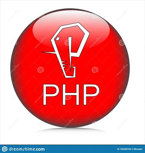 Download Php Language Red Crystal Button Symbol Logo Image And ...