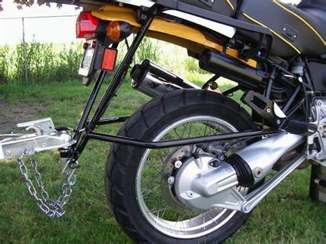 Some trailers made specifically for motorcycle trailers have very small tires, which bounce uncontrollably as you drive. Towing ball - Honda Rebel Forum