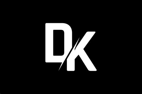 Monogram Dk Logo Graphic By Greenlines Studios · Creative Fabrica