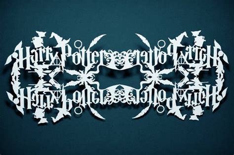 Items Similar To Harry Potter Snowflake Paper Cut 45x105 Cardstock