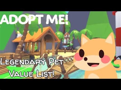Adopt me all legendary pets value list!!! Adopt Me Legendary Pet Value List (ROBLOX) - YouTube