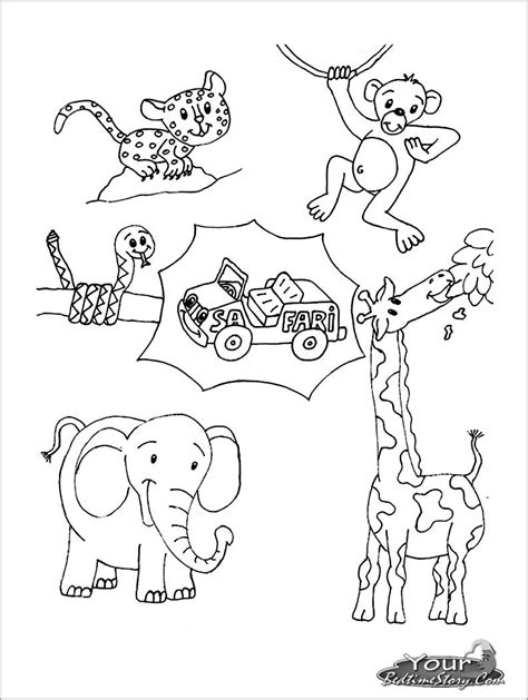 Baby African Safari Animals Coloring Pages Coloringbay