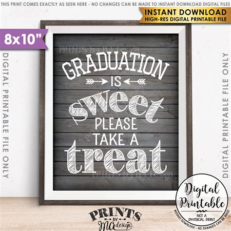Check spelling or type a new query. Graduation Party Decoration, Graduation is Sweet Please Take a Treat, Graduation Sign, 8x10 ...