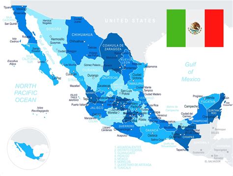 Mapa De Los Estados De Mexico