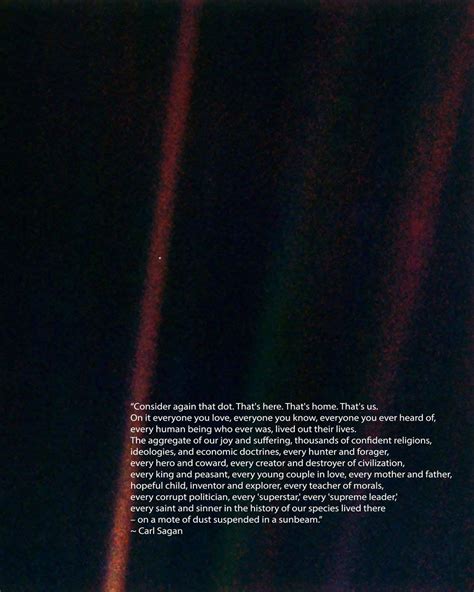 Carl Sagan S Pale Blue Dot Quote A Glimpse Into The Vastness Of The